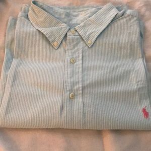 RALPH LAUREN SHORT SLEEVE BUTTON DOWN